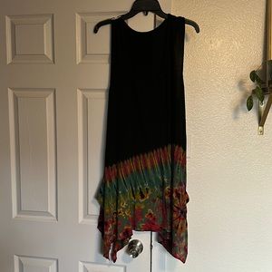Large hand dyed summer dress